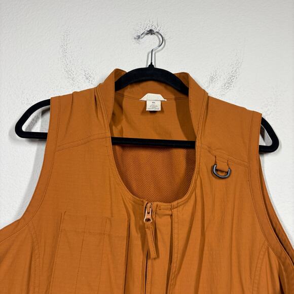Duluth Trading Co Womens Size XL Vest Cargo Burnt Orange Fishing Pockets - Picture 5 of 10